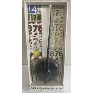 DIY Peel & Stick Wall Clock Choose From 12 Fun Number Sets (Enclosed) NEW 12"